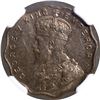 Image 2 : NGC MS 62 Graded Bombay Mint of Cupro Nickel One Anna Coin of King George V of 1919.