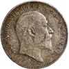 Image 2 : Key Date Rare Silver Two Annas Coin of King Edward VII of Calcutta Mint of 1909.