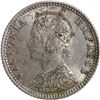 Image 2 : Rare Grade Silver Quarter Rupee Coin of Victoria Empress of Bombay Mint of 1887.