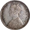 Image 2 : Scarce 1862 Victoria Queen of Silver Half Rupee Coin of Bombay Mint.