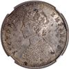 Image 2 : Very Rare NGC AU 58 Graded Silver Half Rupee Coin of Victoria Empress of Calcutta Mint of 1896.