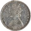 Image 3 : Rare 1897 (7 over 4) Silver Half Rupee Coin of Victoria Empress of Bombay Mint.