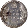 Image 1 : Very Rare Year Silver Half Rupee Coin of King Edward VII of Calcutta Mint of 1905 with Toning.