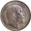 Image 2 : Rare Grade Silver Half Rupee Coin of Calcutta Mint of King Edward VII of 1910.