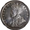 Image 2 : Rare NGC MS 62+ Graded Silver Half Rupee Coin of King George V of Calcutta Mint of 1925.