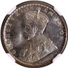 Image 2 : NGC MS 64 Graded 1934 of Silver Half Rupee Coin of Calcutta Mint of King George V.