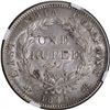Image 2 : Rare NGC MS 62 Graded Silver One Rupee Coin of Victoria Queen of Calcutta Mint of 1840.