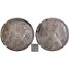 Image 1 : Very Rare NGC AU 58 Graded Silver One Rupee Coin of Bombay Mint of Victoria Queen of 1862.