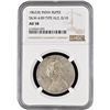 Image 4 : NGC AU 58 Graded Silver One Rupee Coin of 1862 of Bombay Mint of Victoria Queen.