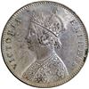 Image 2 : B Raised Silver One Rupee Coin of Victoria Empress of Bombay Mint of 1885.