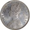 Image 2 : Uncirculated 1885 B Raised Silver One Rupee Coin of Victoria Empress of Bombay Mint.