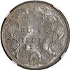 Image 1 : Rare NGC MS 62 Graded Silver One Rupee Coin of 1901 of Bombay Mint of Victoria Empress.