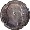 Image 2 : Scarce NGC UNC Graded Silver One Rupee Coin of King Edward VII of Calcutta Mint of 1903.
