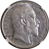 Image 2 : Rare NGC MS 61 Graded Silver One Rupee Coin of KIng Edward VII of Bombay Mint of 1906.