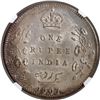 Image 1 : Rare NGC MS 60 Graded Silver One Rupee Coin of King Edward VII of Calcutta Mint of 1907.