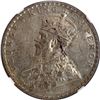 Image 2 : NGC MS 61 Graded 1912 Silver One Rupee Coin of King George V of Bombay Mint.