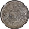 Image 1 : Very Rare NGC MS 62 Graded Silver One Rupee Coin of King George V of Bombay Mint of 1915.