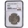 Image 3 : Very Rare NGC MS 62 Graded Silver One Rupee Coin of King George V of Bombay Mint of 1915.