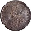 Image 2 : Rare Date NGC MS 64+ Graded 1921 Silver One Rupee Coin of King George V of Bombay Mint.