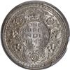 Image 1 : PCGS MS 62 Graded Silver One Rupee Coin of King George VI of Bombay Mint of 1945.