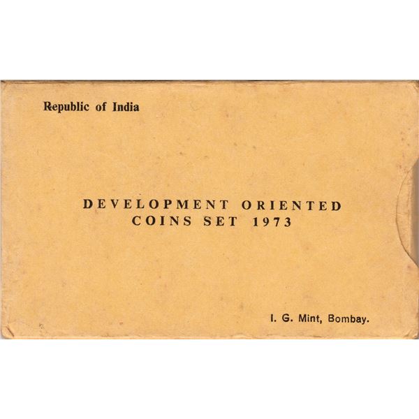 1973 UNC Set of 2 Commemorative Coins of Grow More Food of Bombay Mint of Republic India.
