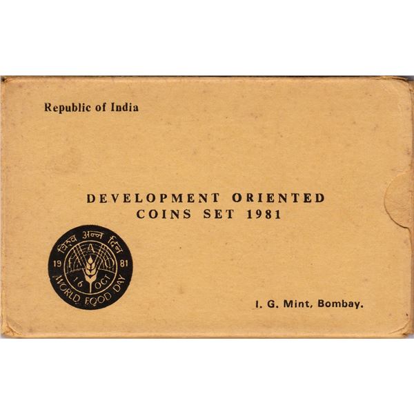 World Food Day UNC Set of 2 Commemorative Coins of 1981 of Bombay Mint of Republic India.