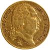 Image 1 : Gold Twenty Francs Coin of Louis XVIII of France of 1821.