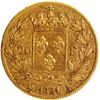Image 2 : Gold Twenty Francs Coin of Louis XVIII of France of 1821.