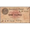 Image 1 : Very Rare One Rupee Banknote of British India Signed by M M S Gubbay of 1917 of King George V.
