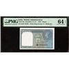 Image 1 : Rare PMG 64 Graded One Rupee Banknote of King George VI Signed by C E Jones of 1944 of British India