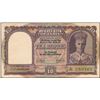Image 1 : Ten Rupees Bank Note of King George VI Signed by C D Deshmukh of 1944.