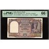 Image 1 : Very Rare PMG 66 Graded Ten Rupees Banknote of King George VI Signed by C D Deshmukh of 1944.