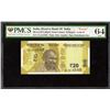 Image 2 : PMCS graded Printing Error Twenty Rupees Banknote Signed by Shakthikanta Das of 2019.