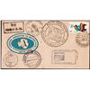 Image 1 : Private Cover of 1990-1991 for India’s expedition to Antarctica with a variety of special and pictor