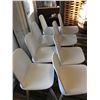 Image 2 : GROUP OF 8 WHITE DINING CHAIRS