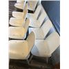 Image 2 : GROUP OF 8 WHITE DINING CHAIRS