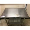 Image 2 : PATRIOT STAINLESS STEEL COMMERCIAL PREP TABLE (36" ACROSS X 24" WIDE X 35" HIGH)
