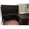 Image 2 : 3PCS. MAHOGANY FINISH EXECUTIVE DESK