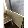 Image 2 : LARGE GROUP OF ASSORTED ITEMS-2 FOLDING TABLES, SMALL WHITE CABINET & MISCELLANEOUS