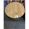 Image 2 : WOODEN BARREL CASK COUNTER HEIGHT PUB TABLE