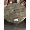 Image 2 : WOODEN BARREL CASK COUNTER HEIGHT PUB TABLE