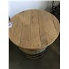 Image 2 : WOODEN BARREL CASK COUNTER HEIGHT PUB TABLE