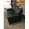 Image 2 : CONTEMPORARY CHOCOLATE BROWN LEATHER LOVESEAT