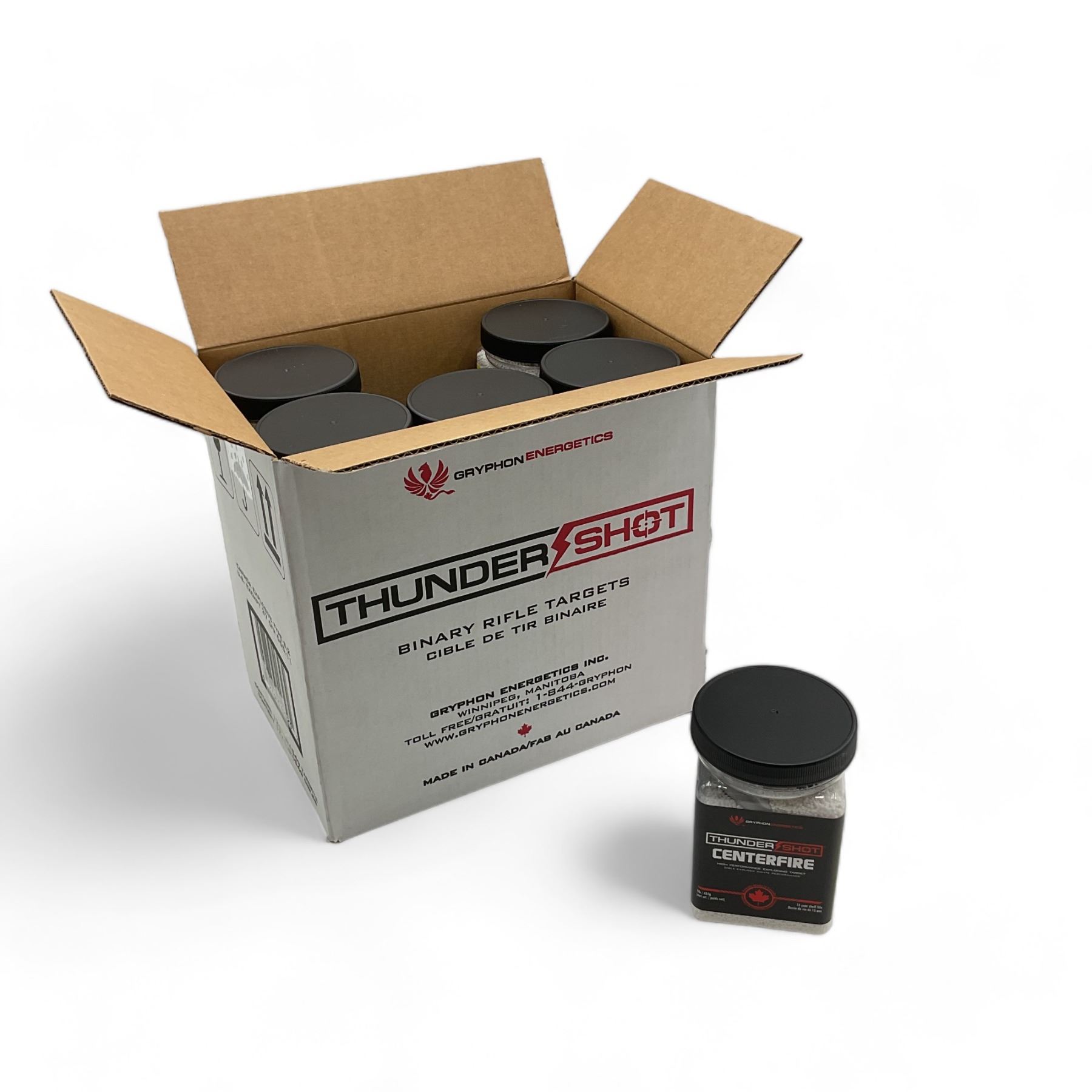 Binary Exploding Targets Gryphon Thundershot Binary Exploding Target 12 X 1 Pound, Case