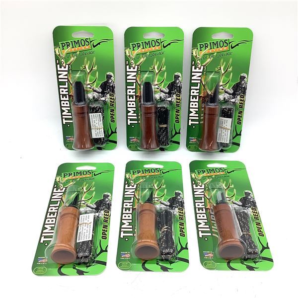 Primos Tube Call Reeds Primos Timberline Open Reed Elk Call X 6, New