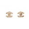 Image 1 : Chanel CC Rhinestone Earrings