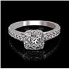 Image 1 : 1.26 ctw SI1 CLARITY E COLOR Diamond Platinum Ring (EGL USA CERTIFIED)