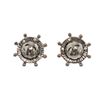 Image 1 : Chanel Silver Ship Wheel Stud Earring