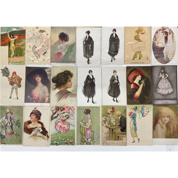 Pretty Lady Postcards 40+