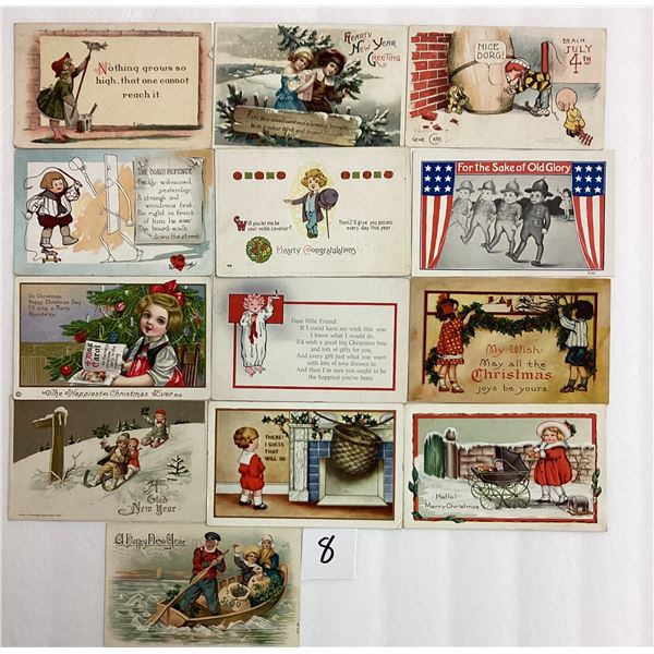 Children - Holiday Greeting Postcards 55+